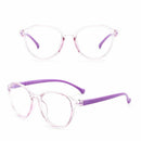 Computer Ultra Light Frame Round Eyeglasses Kids Glasses Anti-blue Light