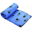 Cat  Puppy Dogs Warm Fleece Pet Blanket rug Paw Print Car Mat