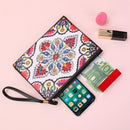 DIY Mandala Special Shaped Diamond Painting Women Wristlet Clutch Fashion Wallet