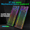 K16 87 Keys RGB Mechanical Gaming Keyboard Wired Backlit for Gamer PC Laptop