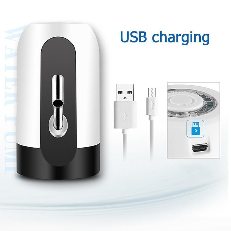 Automatic Portable USB Rechargeable Electric Water Pump Dispenser (White) Newly