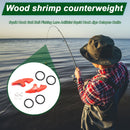 2pcs/Set 25g Squid Jig Lure Tip Counterweight Fish Wood Shrimp Lure Sinker Newly