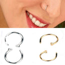 Fashion Charming Hoop Clip on Nostril Hoop Non Piercing Body Jewelry Nose Ring
