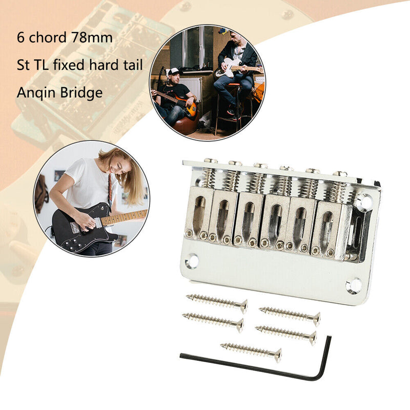 #A 6-string 78mm Guitar Bridge Kits Guitar Bridge Tailpiece Bridge System for ST