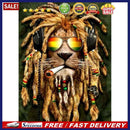 5D DIY Diamond Painting Full Drill Picture of Rhinestone Kits Lion Cross St