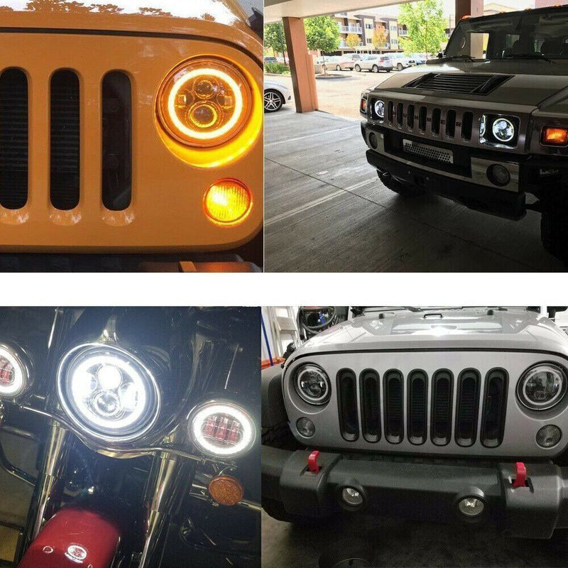 Eyebrow Indicator Lights Side Marker Lights For Jeep Wrangler JK LJ TJ CJ