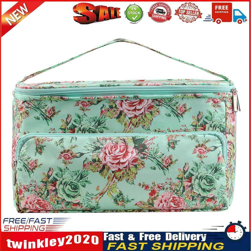 Oxford Cloth Printing Wool Crochet Storage Tote Knitting Yarn Bag (C Line) Newly