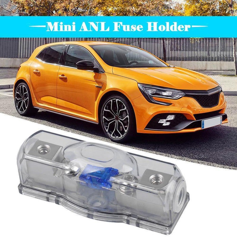 Car Audio 60 AMP Mini ANL Fuse Holder Block 4/8 GA IN 4/8 GA OUT with Fuse