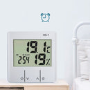 Practical LCD Indoor Baby Room Thermometer Hygrometer Weather Station Clock