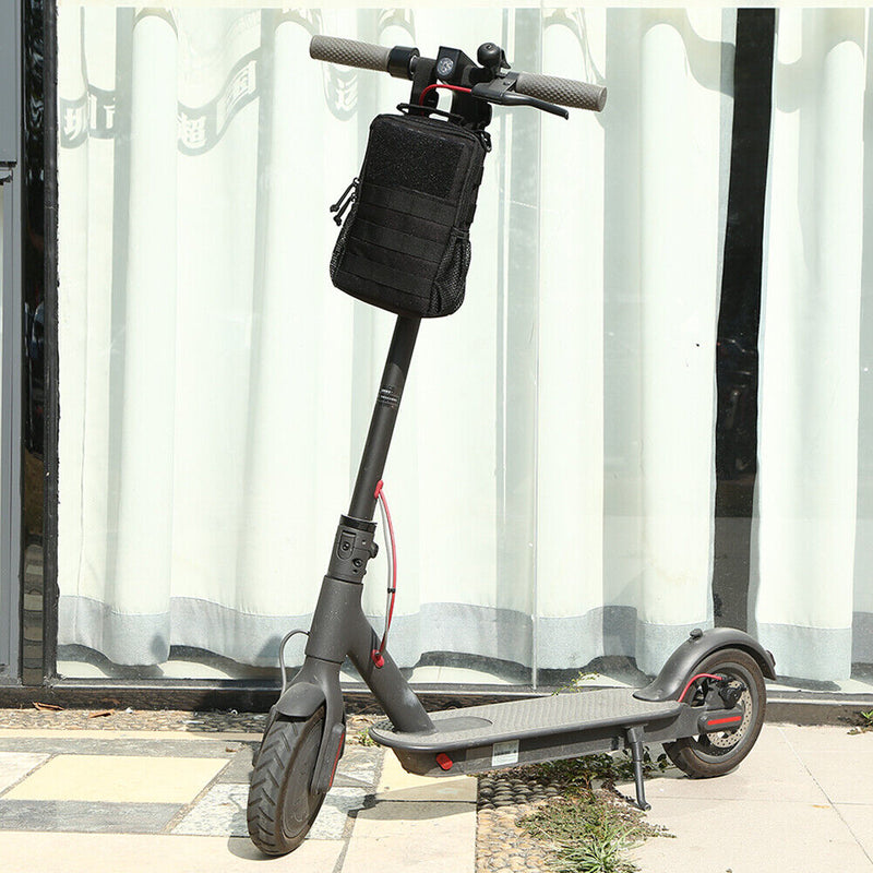 Bicycle Front Tube Bag Handlebar Cell Phone Pouch for M365 PRO ES2 (Black) Newly