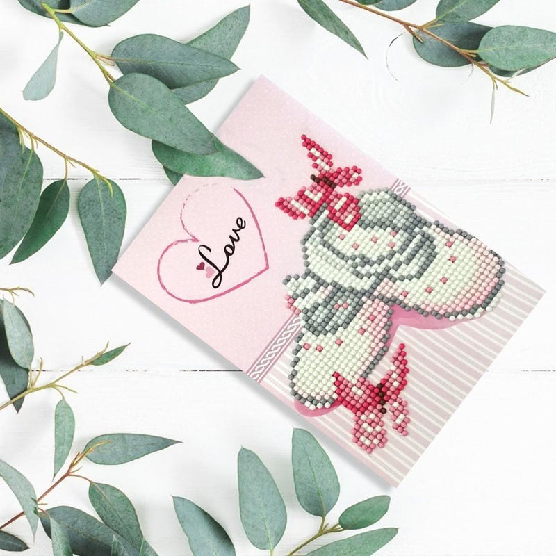 Valentine Decoration Partial Drill Diamond Painting DIY Greeting Card Party Gift