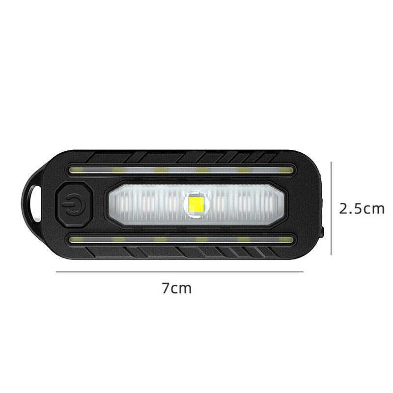 LED+COB+SMD MTB Bike Light USB Rechargeable Multifunction Warning Lamp (B) Newly