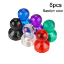 6pcs strong neodymium noticeboard skittle men pin magnets whiteboard fridge B9H1