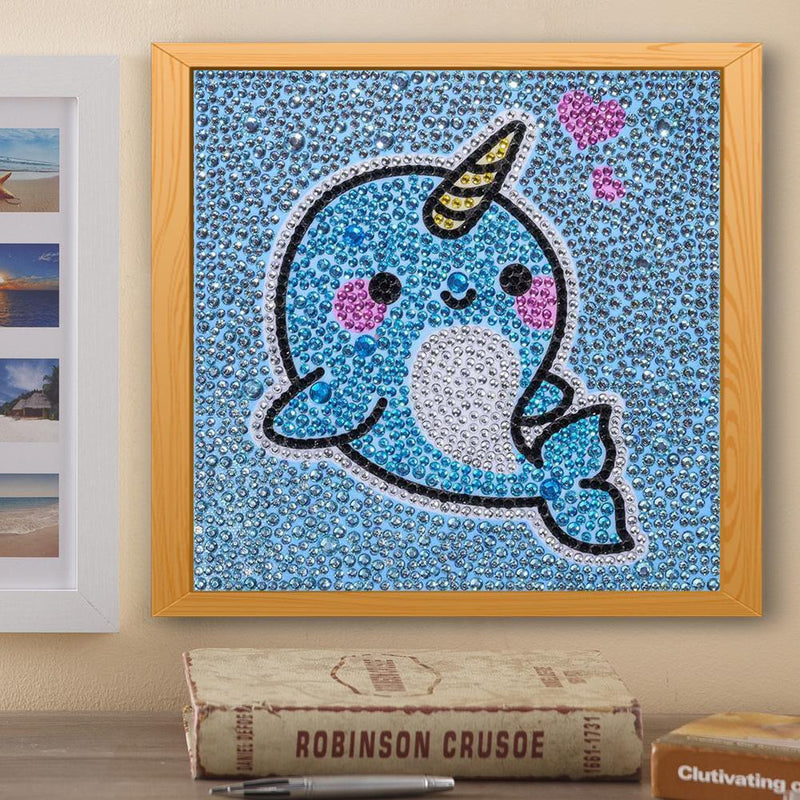 5D DIY Full Drill Special Shaped Diamond Painting Cute Whale Cross Stitch Newly