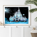 Snow Castle 5D Diamond Painting Rhinestone Full Round Drill for Room Decora