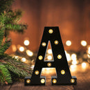 Letters LED Night Lights Alphabet Symbol Sign Lamp Home Wedding Decor (A) Newly