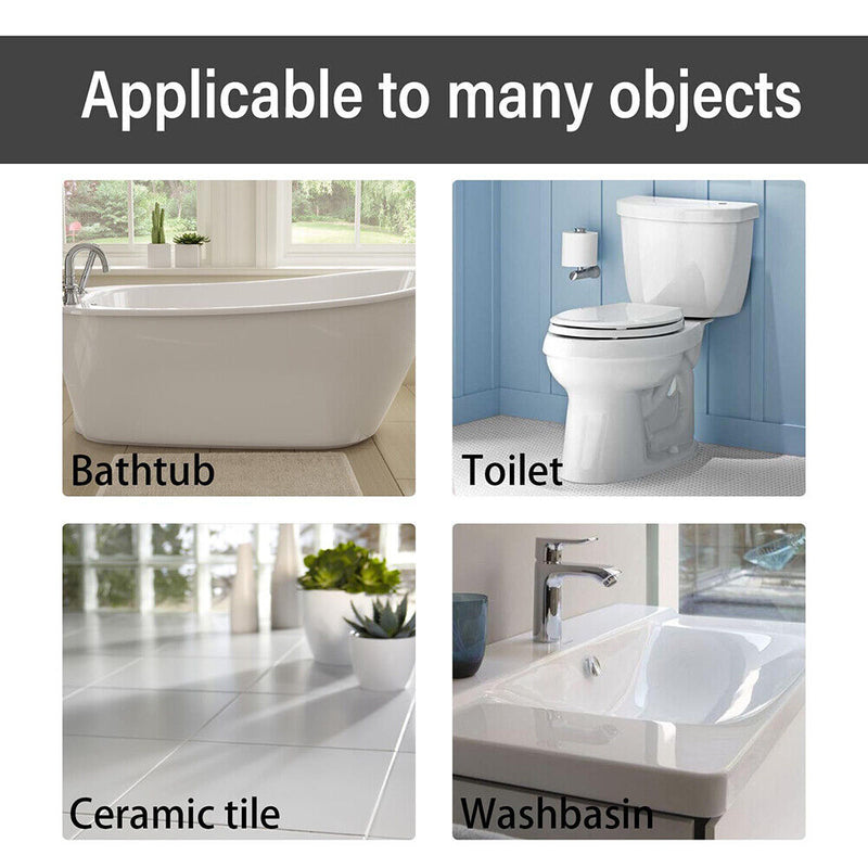 2pcs AB Ceramic Paste Floor Tile Porcelain Repair Agent for Bathroom Tub Shower