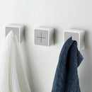 Self-Adhesive Towel Plug Holder Wall Mounted Bathroom Kitchen Organizer Rack
