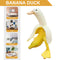 Banana Duck Art Statue Whimsical Peeled Banana Duck Decoration for Garden Yard