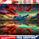 Painting By Numbers Kit DIY Red Cloud Hand Painted Canvas Oil Art Picture