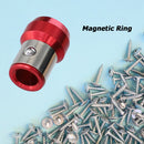 Screwdriver Magnetic Ring Powerful Magnet Anti-Slip Screw Bit Holder (Red)
