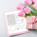 Flower Planter Cutting Dies Silicone Clear Seal Stamp for Photo Album (C) Newly