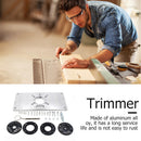 Aluminum Router Table Insert Plate Woodworking Benches Trimming (Black)