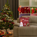 Merry Christmas Retro Print Pillowcase Throw Pillow Case Home Ornaments Gift