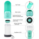 Carbon Filter Dog Travel Cup Water Dispenser Pet Water Bottle Drinking Bowl