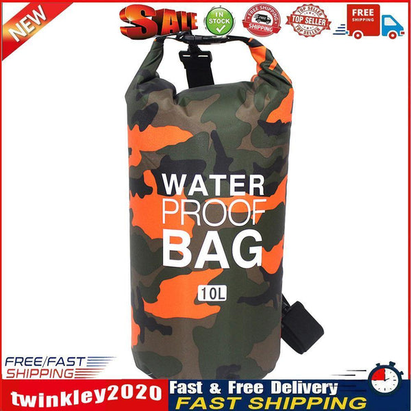 Waterproof Dry Sack Kayaking River Trekking Float Sailing Backpack (10L) Newly