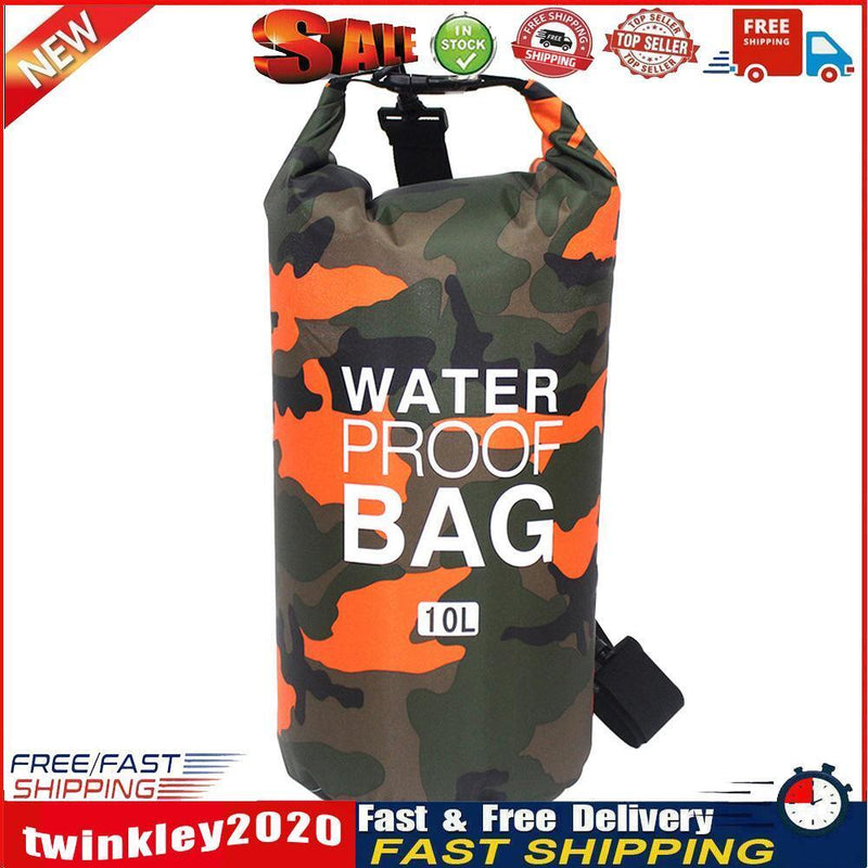 Waterproof Dry Sack Kayaking River Trekking Float Sailing Backpack (10L) Newly