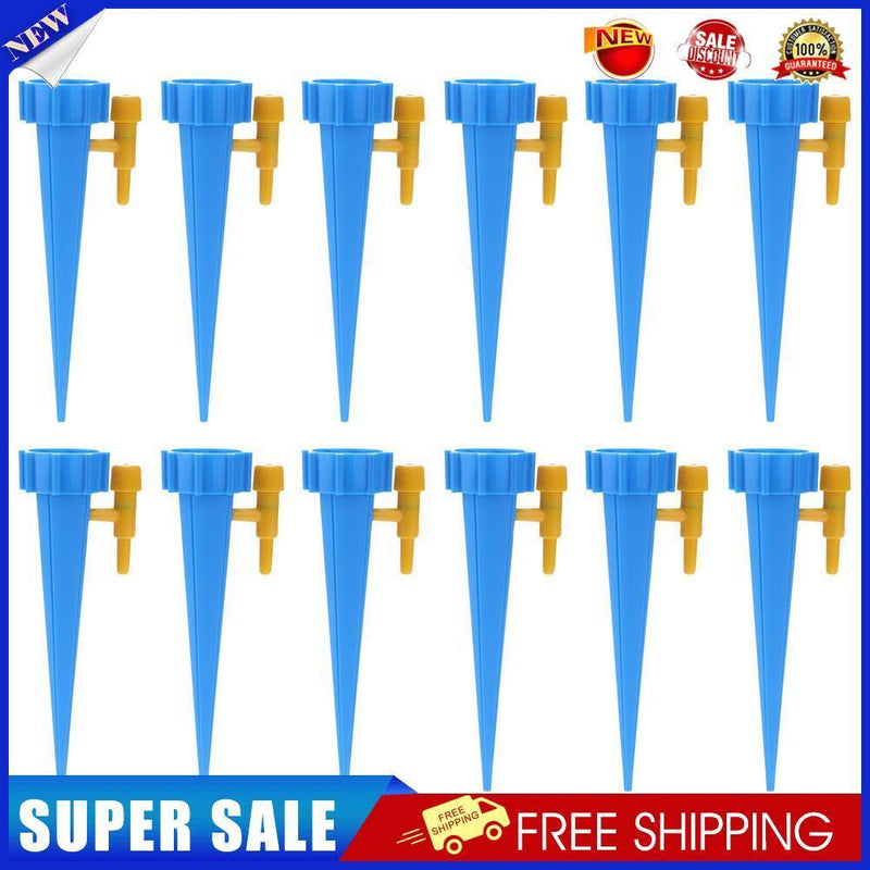 Drip Irrigation System Automatic Watering Spike for Plants (12pcs Blue)
