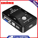 HW1701 2-Port USB Manual KVM Switch Box 2 in 1 Out 1080P VGA Switch Splitter
