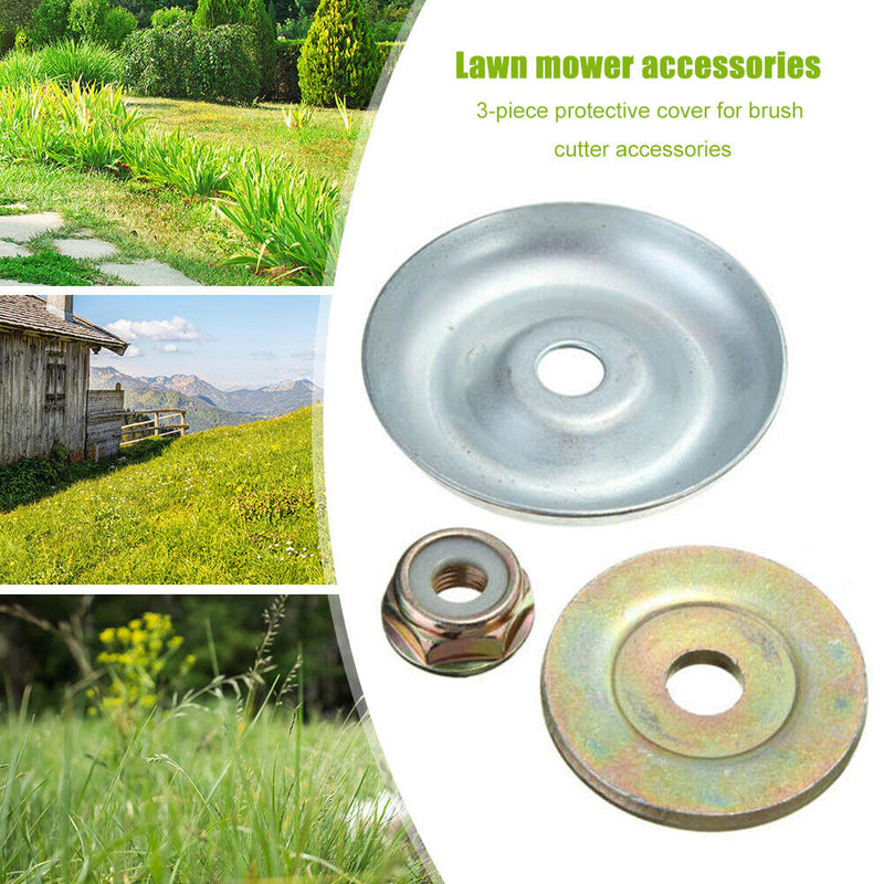 3pcs Replacement Metal Gearbox 6T Blade Nut Fixing Kit for Strimmer Brushcutt