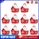 10pcs Christmas House Candy Packaging Box Kids Birthday Gifts Cartons (B)