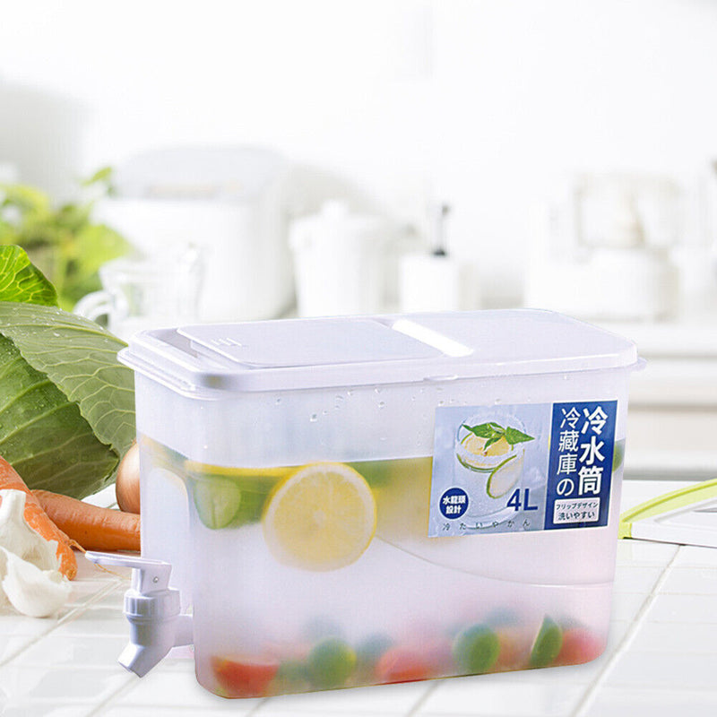 4L Refrigerator Ice Drinks Bucket Lemonade Water Fruit Tea Kettle