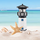 Lighthouse Solar LED Light Garden Yard Smart Sensor Rotating Lamp (Black) Newly