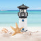 Lighthouse Solar LED Light Garden Yard Smart Sensor Rotating Lamp (Black) Newly