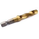 6pcs M3-M10 Hex Shank Titanium Plated HSS Screw Thread Metric Tap Drill Bit