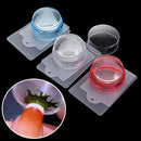 Set Polish Print Transfer Template With Plastic Scraper Silicone Nail Stamper