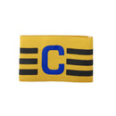 Player Leader Football Captain Armband Nylon Soccer Group Arm Band (Yellow)