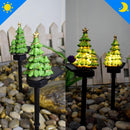 Solar Christmas Tree Yard Stake LED Light Landscape Lamp Outdoor Decoration~