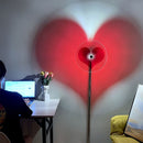Color USB Touching Control Transparent Crystal Lamp Red Love Heart Night Light