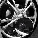4pcs Dice Style Car Tire Wheel Tyre Caps Valve Stem Dust Covers (Black) Newly