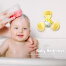 Sucker Rotating Toys Deepen Color Cognition Finger Spinning Kids (Yellow) Newly