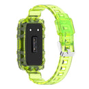 TPU Transparent Strap for HUAWEI HONOR Band 6 Soft Wristband Belt (Yellow) Newly