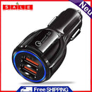 Quick Charge QC 3.0 USB Car Charger Dual USB 3.1A Fast Charging Charger Adapter