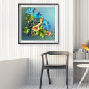 5D DIY Full Round Drill Diamond Painting Bird Flower Mosaic Rhinestone Draw