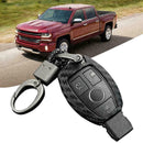 For Carbon Fiber Smart Car Key Case Cover Fob D2S1 Holder L6C0 Accessories X4S0