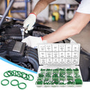 270pcs 18 Sizes HNBR O Rings Rubber Air Conditioning Seal Ring Set (Green) Newly